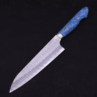 Gyuto SG-2 Tsuchime Manche Occidental en Turquoise Bleu 210mm-[Musashi]-[Couteaux de cuisine japonais]