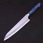 Gyuto SG-2 Tsuchime Manche Occidental en Turquoise Bleu 240mm-[Musashi]-[Couteaux de cuisine japonais]
