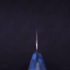 Gyuto SG-2 Tsuchime Manche Occidental en Turquoise Bleu 240mm-[Musashi]-[Couteaux de cuisine japonais]