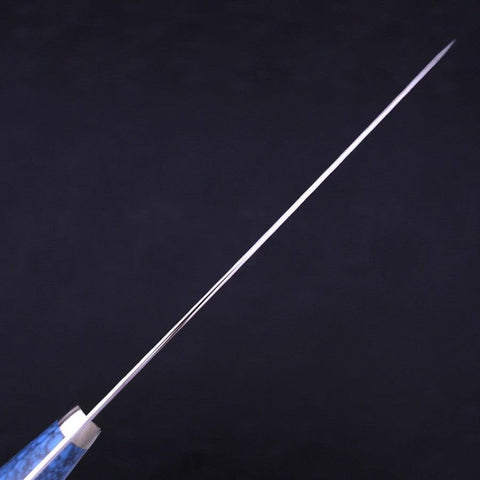 Gyuto SG-2 Tsuchime Manche Occidental en Turquoise Bleu 240mm-[Musashi]-[Couteaux de cuisine japonais]