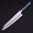 Gyuto SG-2 Tsuchime Manche en Turquoise Vert 240mm-[Musashi]-[Couteaux de cuisine japonais]