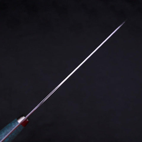 Gyuto SG-2 Tsuchime Manche en Turquoise Vert 240mm-[Musashi]-[Couteaux de cuisine japonais]