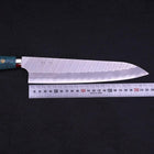 Gyuto SG-2 Tsuchime Manche en Turquoise Vert 240mm-[Musashi]-[Couteaux de cuisine japonais]