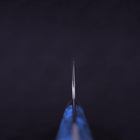 Gyuto SG-2 Tsuchime Turquoise Blue Handle 240mm-[Musashi]-[Japanese-Kitchen-Knives]
