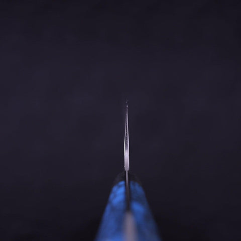 Gyuto SG-2 Tsuchime Turquoise Blue Handle 240mm-[Musashi]-[Japanese-Kitchen-Knives]