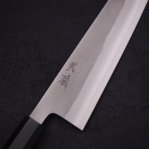 Gyuto SKD11 Nashiji Manche en Buffle et Ébène 240mm-[Musashi]-[Couteaux de cuisine japonais]