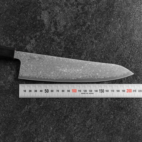 Gyuto SLD Black Damas Manche en Ébène 210mm-[Musashi]-[Couteaux de cuisine japonais]