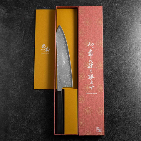 Gyuto SLD Black Damas Manche en Ébène 210mm-[Musashi]-[Couteaux de cuisine japonais]