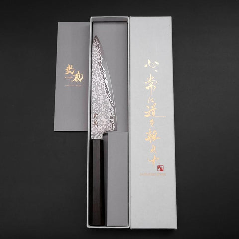 Gyuto SLD Damas Noir Manche en Ébène 150mm-[Musashi]-[Couteaux de cuisine japonais]