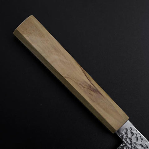 Gyuto SLD Damas coloré Tsuchime au Nickel Manche en Olivier 210mm Édition limitée-[Musashi]-[Couteaux de cuisine japonais]