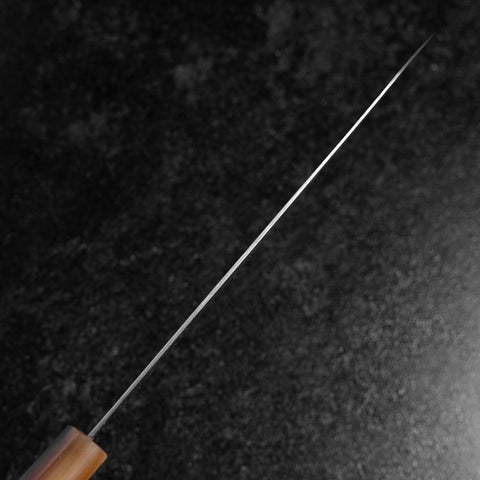 Gyuto SLD Miroir Manche en Buffalo et Érable Rose foncé 210mm-[Musashi]-[Couteaux de cuisine japonais]