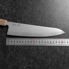 Gyuto SLD Miroir Manche en Buffle et Érable Rose clair 210mm-[Musashi]-[Couteaux de cuisine japonais]