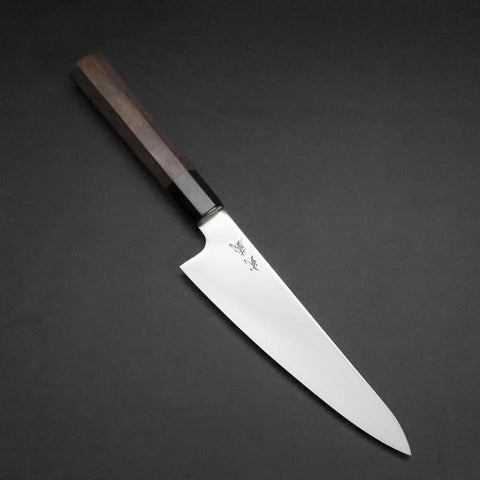 Gyuto SLD Miroir Manche en Buffle et Noyer 150mm-[Musashi]-[Couteaux de cuisine japonais]