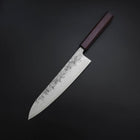 Gyuto SLD Nashiji Washi Manche Urushi Pourpre 210mm-[Musashi]-[Couteaux de cuisine japonais]