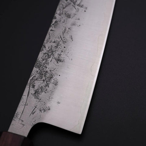 Gyuto SLD Nashiji Washi Manche Urushi Pourpre 210mm-[Musashi]-[Couteaux de cuisine japonais]