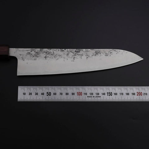 Gyuto SLD Nashiji Washi Manche Urushi Pourpre 210mm-[Musashi]-[Couteaux de cuisine japonais]