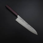 Gyuto SLD Nashiji Washi Manche Urushi Pourpre 210mm-[Musashi]-[Couteaux de cuisine japonais]