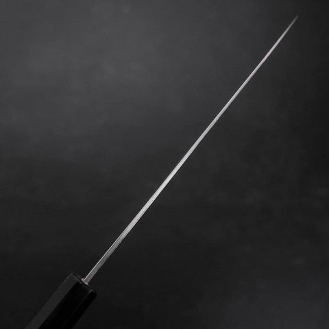 Gyuto SLD Nickel en Vagues Damas Manche Buffle et Ébène 180mm-[Musashi]-[Couteaux de cuisine japonais]