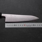 Gyuto SLD Nickel en Vagues Damas Manche Buffle et Ébène 180mm-[Musashi]-[Couteaux de cuisine japonais]