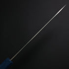 Gyuto SLD Nickel en Vagues Damas Manche Urushi Bleu 180mm-[Musashi]-[Couteaux de cuisine japonais]