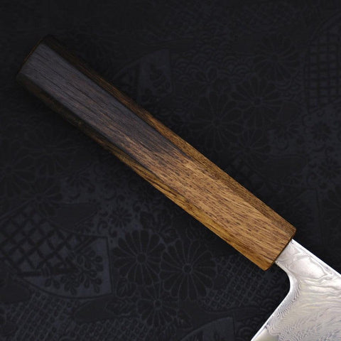 Gyuto SLD Nickel en Vagues Damas Manche Yaki Urushi 240mm-[Musashi]-[Couteaux de cuisine japonais]