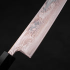 Gyuto SLD Nickel en Vagues Damas Manche en Buffle et Bois de Wengé 210mm-[Musashi]-[Couteaux de cuisine japonais]