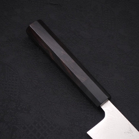 Gyuto SLD Nickel en Vagues Damas Manche en Buffle et Ébène 210mm-[Musashi]-[Couteaux de cuisine japonais]