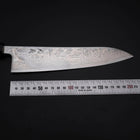 Gyuto SLD Nickel en Vagues Damas Manche en Buffle et Magnolia 210mm-[Musashi]-[Couteaux de cuisine japonais]