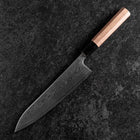Gyuto SLD Nickel en Vagues Damas Manche en Buffle et Noyer 210mm-[Musashi]-[Couteaux de cuisine japonais]