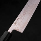 Gyuto SLD Nickel en Vagues Damas Manche en Buffle et Bois de Teck 210mm-[Musashi]-[Couteaux de cuisine japonais]