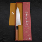 Gyuto SLD Nickel en Vagues Damas Manche en Buffle et Bois de Teck 210mm-[Musashi]-[Couteaux de cuisine japonais]