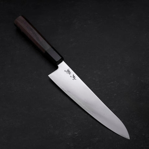 Gyuto SLD Poli Manche en Noyer 240mm-[Musashi]-[Couteaux de cuisine japonais]