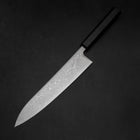Gyuto SLD Wave Nickel Damascus Dark Blue Urushi Handle 240mm-[Musashi]-[Couteaux de cuisine japonais]