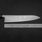 Gyuto SLD Wave Nickel Damascus Dark Blue Urushi Handle 240mm-[Musashi]-[Couteaux de cuisine japonais]