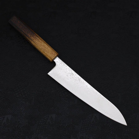 Gyuto SLD Nickel en Vagues Damas Manche Yaki Urushi 210mm-[Musashi]-[Couteaux de cuisine japonais]