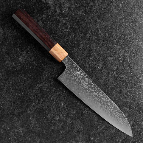 Gyuto SPG-Strix Damas Manche en Bois de Rose 180mm-[Musashi]-[Couteaux de cuisine japonais]