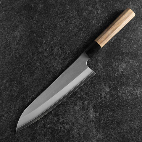 Gyuto Silver Steel #3 Kasumi Manche en Buffle et Noyer 210mm-[Musashi]-[Couteaux de cuisine japonais]