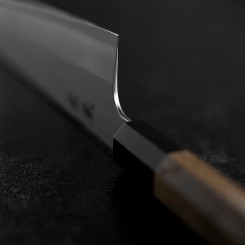 Gyuto Silver Steel #3 Kasumi Manche en Buffle et Noyer 210mm-[Musashi]-[Couteaux de cuisine japonais]