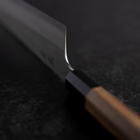 Gyuto Silver Steel #3 Kasumi Manche en Buffle et Noyer 240mm-[Musashi]-[Couteaux de cuisine japonais]