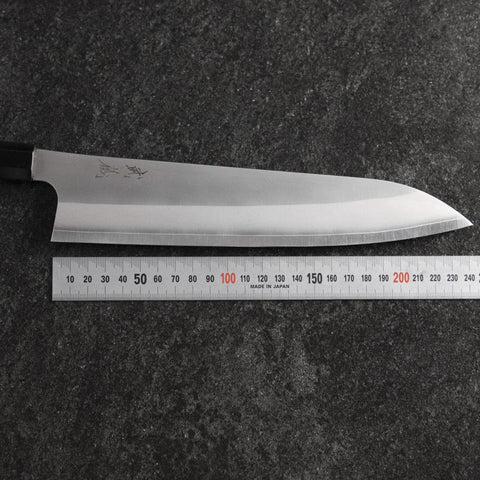 Gyuto Silver Steel #3 Kasumi Manche en Buffle et Noyer 240mm-[Musashi]-[Couteaux de cuisine japonais]