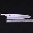 Gyuto Silver Steel #3 Manche en Noyer 210mm-[Musashi]-[Couteaux de cuisine japonais]