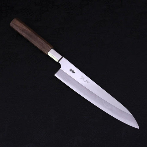 Gyuto Silver Steel #3 Manche en Noyer 210mm-[Musashi]-[Couteaux de cuisine japonais]