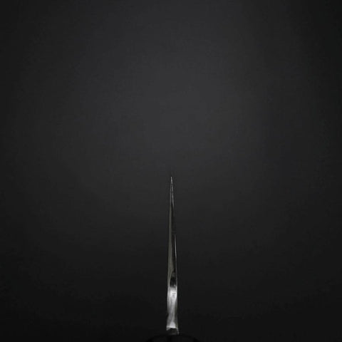 Gyuto Silver Steel #3 Miroir Honyaki Manche en Buffle et Ébène 210mm-[Musashi]-[Couteaux de cuisine japonais]