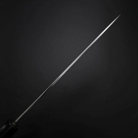 Gyuto Silver Steel #3 Miroir Honyaki Manche en Buffle et Ébène 210mm-[Musashi]-[Couteaux de cuisine japonais]