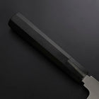Gyuto Silver Steel #3 Miroir Honyaki Manche en Buffle et Ébène 210mm-[Musashi]-[Couteaux de cuisine japonais]