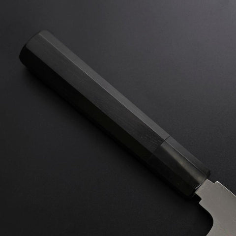 Gyuto Silver Steel #3 Miroir Honyaki Manche en Buffle et Ébène 210mm-[Musashi]-[Couteaux de cuisine japonais]