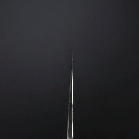 Gyuto Silver Steel #3 Miroir Honyaki Manche en Buffle et Ébène 240mm-[Musashi]-[Couteaux de cuisine japonais]