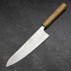 Gyuto Silver Steel #3 Nashiji Manche en Olivier 210mm-[Musashi]-[Couteaux de cuisine japonais]