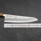 Gyuto Silver Steel #3 Nashiji Manche en Olivier 210mm-[Musashi]-[Couteaux de cuisine japonais]