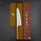 Gyuto Silver Steel #3 Nashiji Manche en Olivier 210mm-[Musashi]-[Couteaux de cuisine japonais]